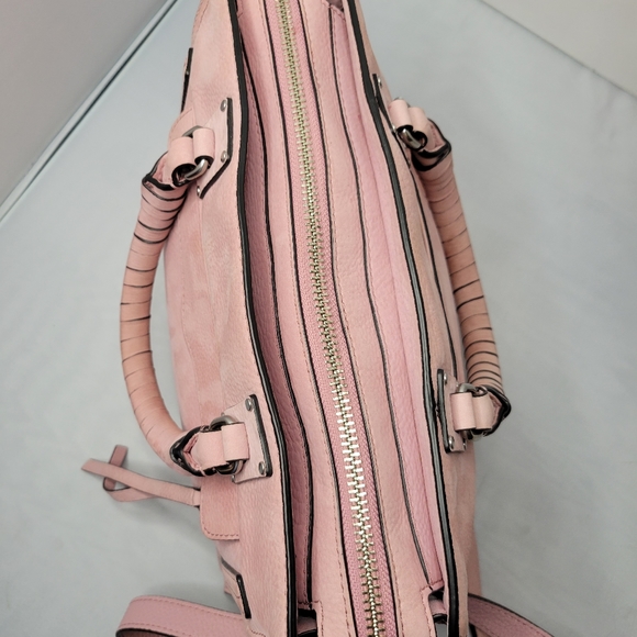 Rebecca Minkoff Medium Bree Leather Satchel Pink - Picture 10 of 16